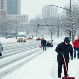 Icy roads and snow-covered streets in Charlotte, NC.