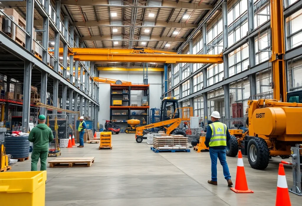 Construction site of Groninger USA manufacturing facility in Charlotte