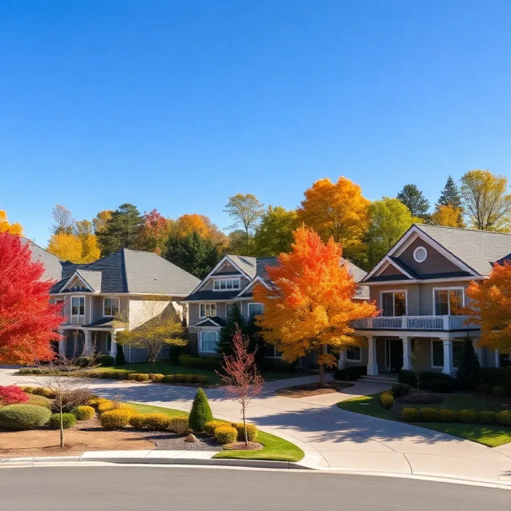 Luxurious million-dollar homes in a residential neighborhood in York and Lancaster counties.