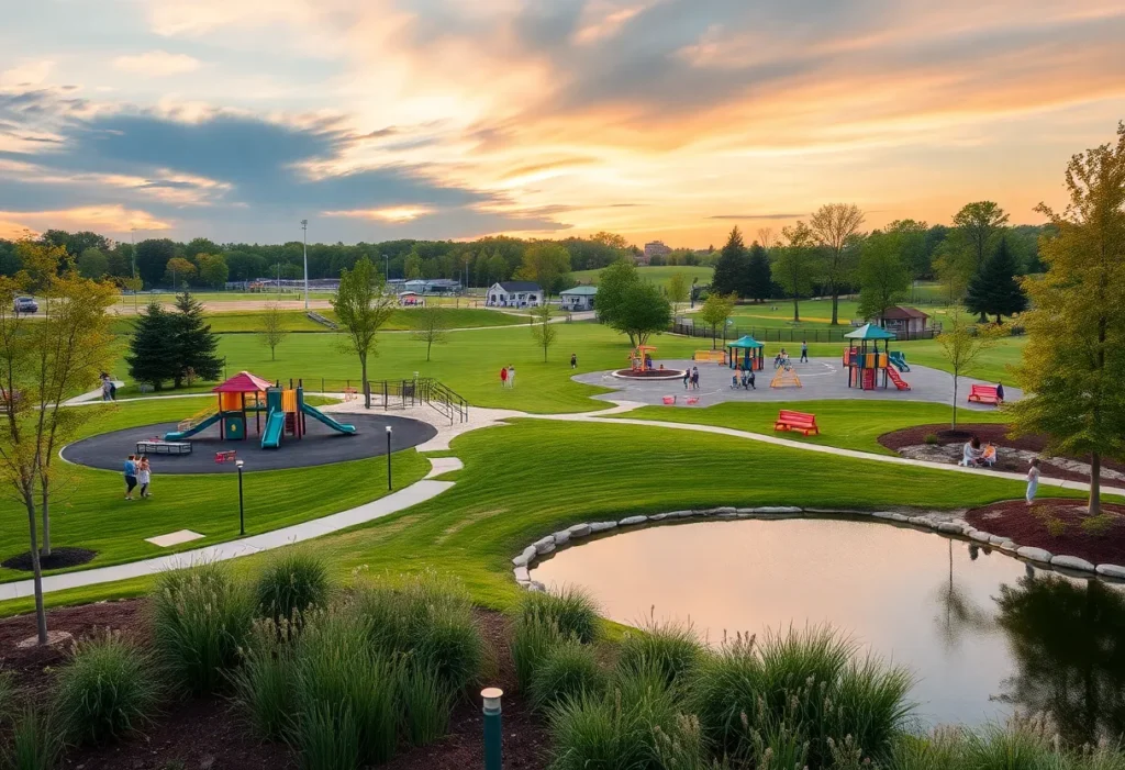 Families enjoying the inclusive features at Miracle Park in Rock Hill