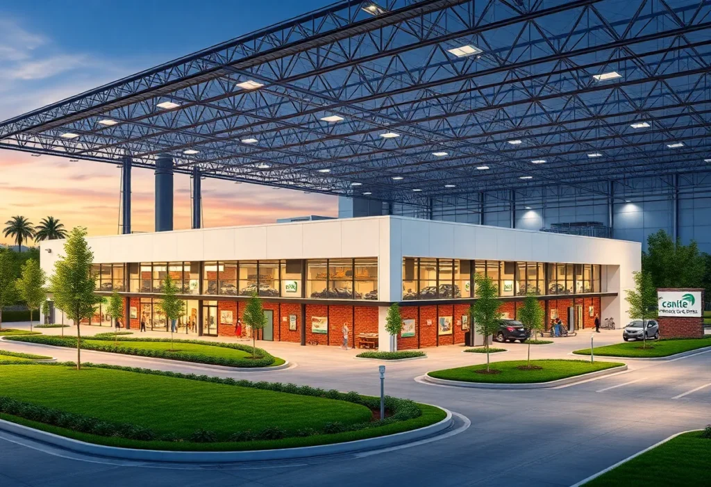 Render of the proposed Ognibene North America manufacturing facility in Fort Mill