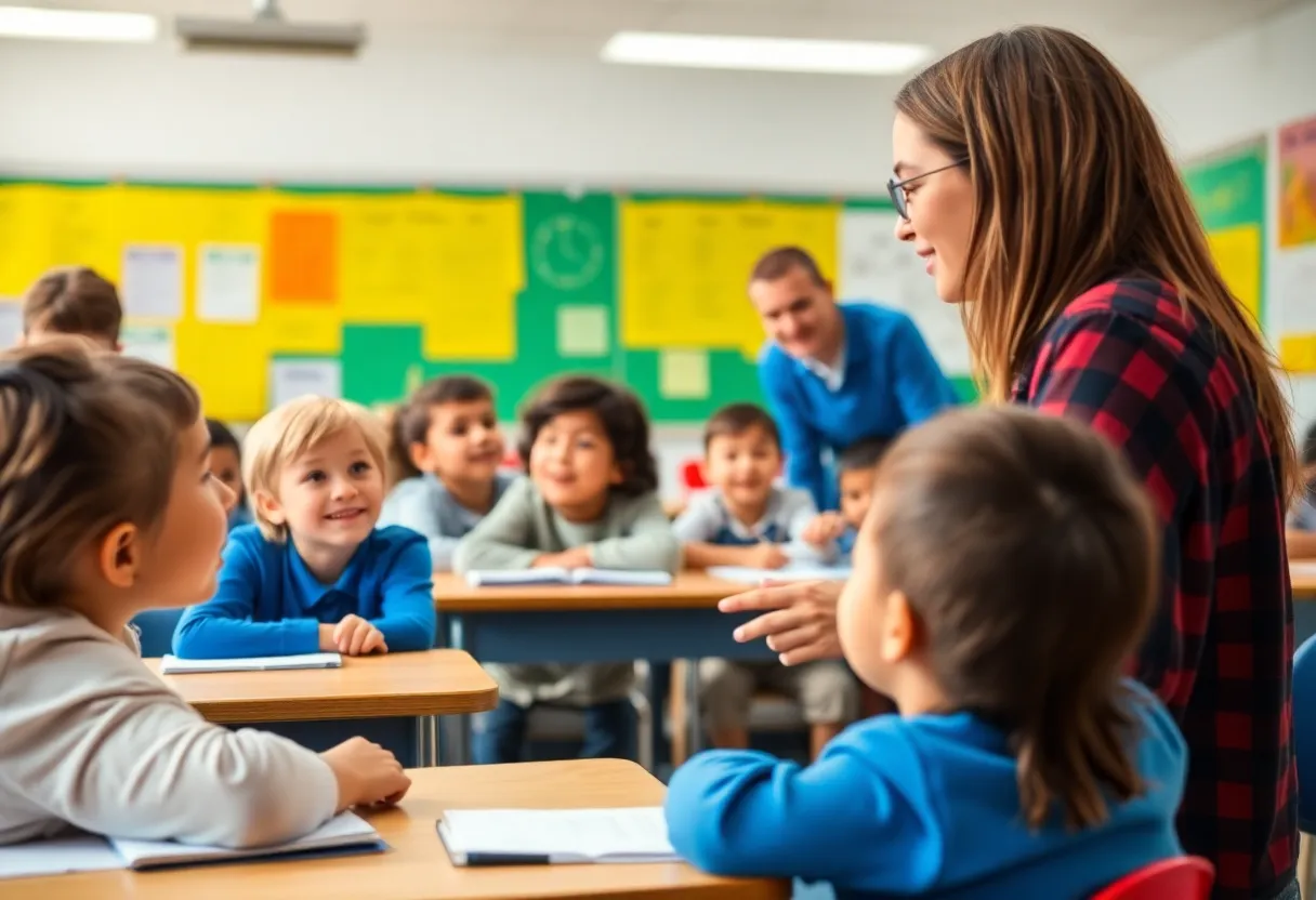 Students engaged in a classroom setting at Rock Hill Schools