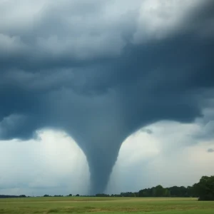 Tornado touching down in Spartanburg, SC