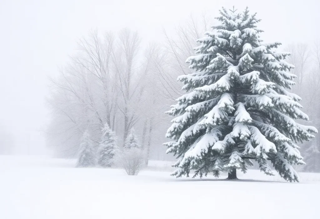 A beautiful yet harsh winter scene in the Eastern U.S.