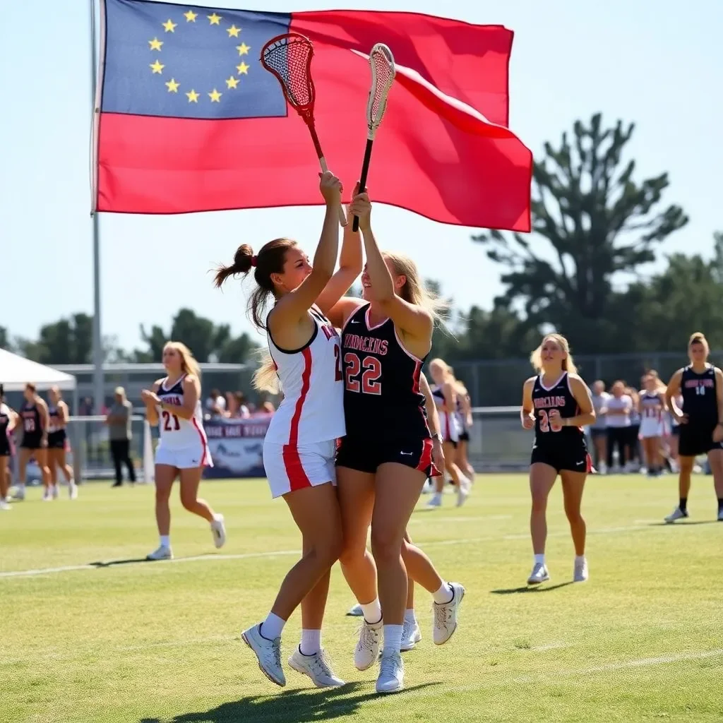 The Charlotte Niners women's lacrosse team secures their first-ever road victory, defeating Winthrop 17-8 in a thrilling match.