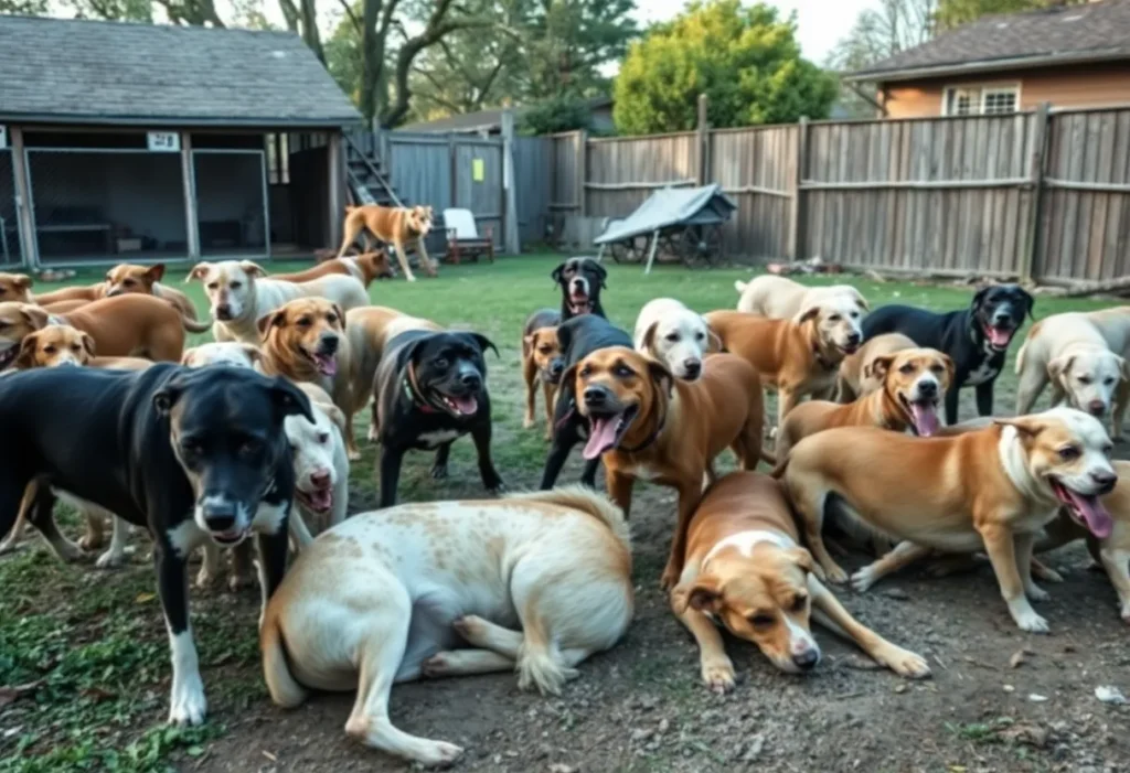 A view of the backyard where the animal cruelty case unfolded in Fort Mill.