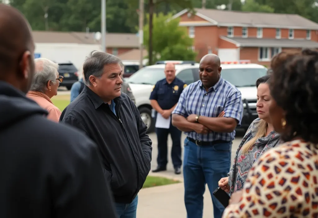 Community meeting in Rock Hill regarding recent scam attempts.